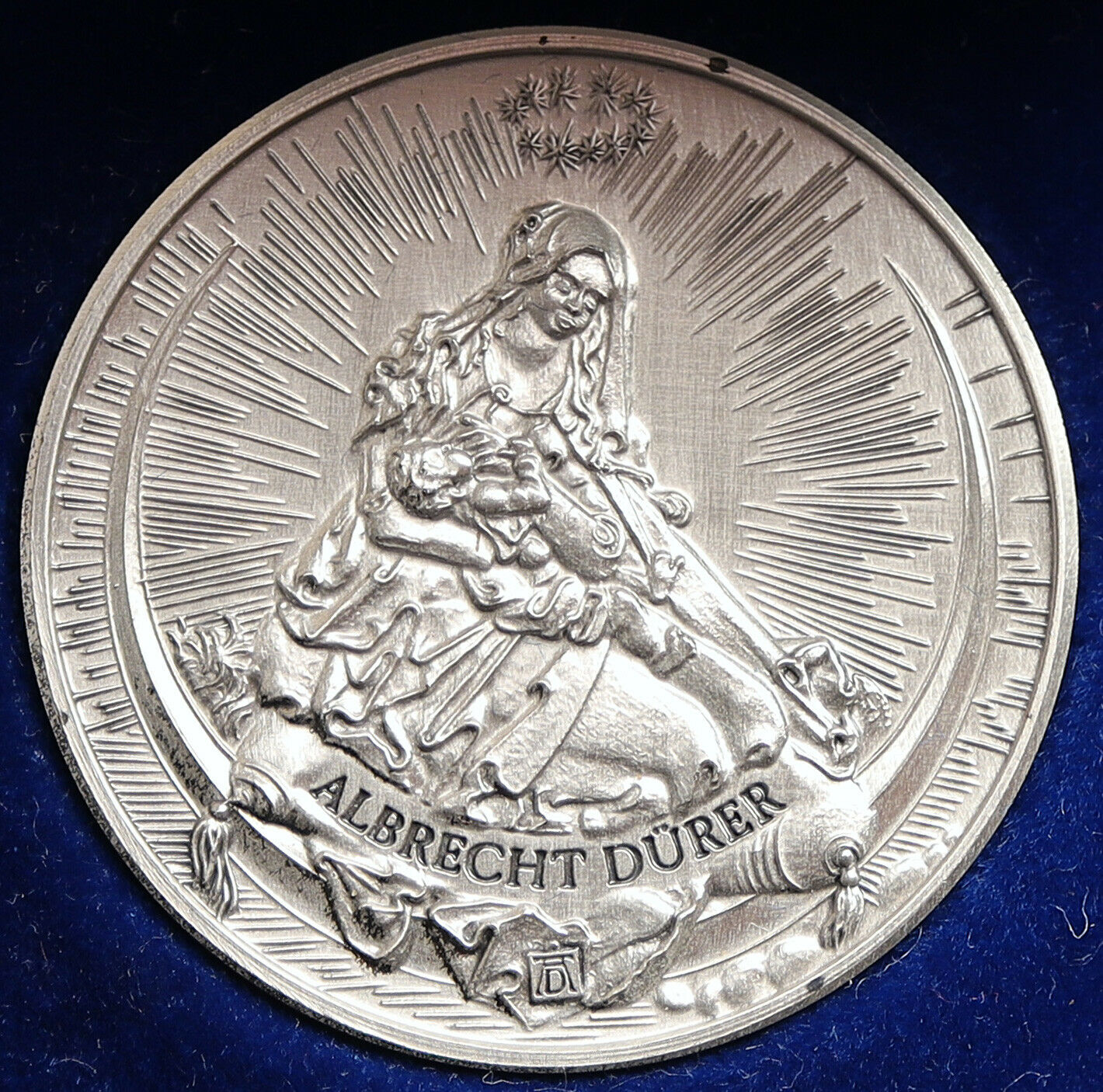 GERMANY Authentic Vintage ALBRECHT DURER Artist Old Silver German Medal i107923