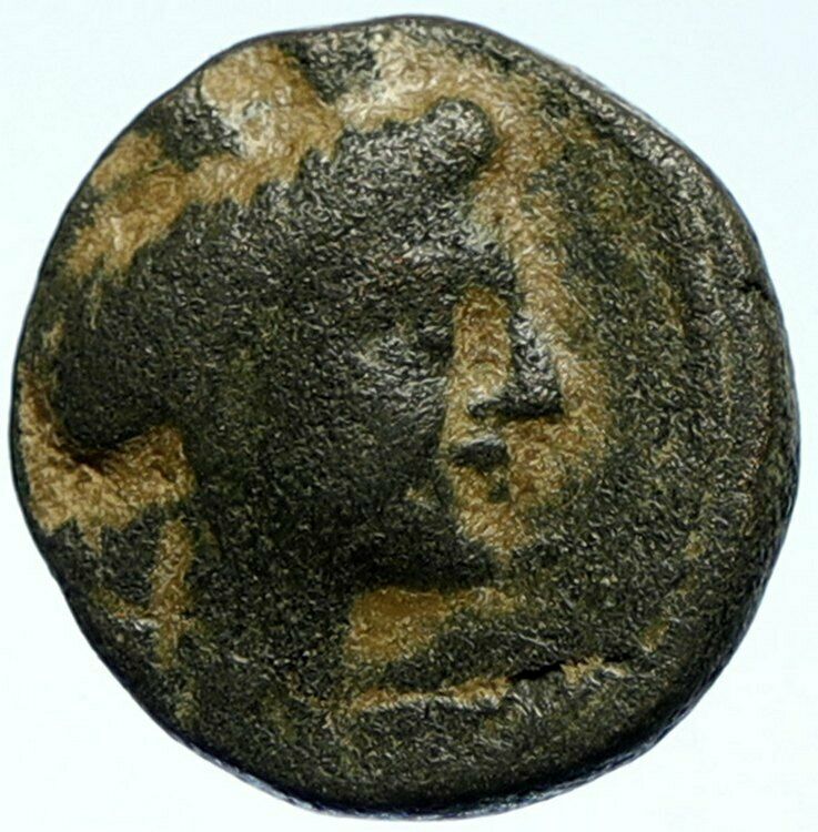 KARNE in PHOENICIA Authentic Ancient 228BC Greek Coin w TYCHE & GALLEY i103877