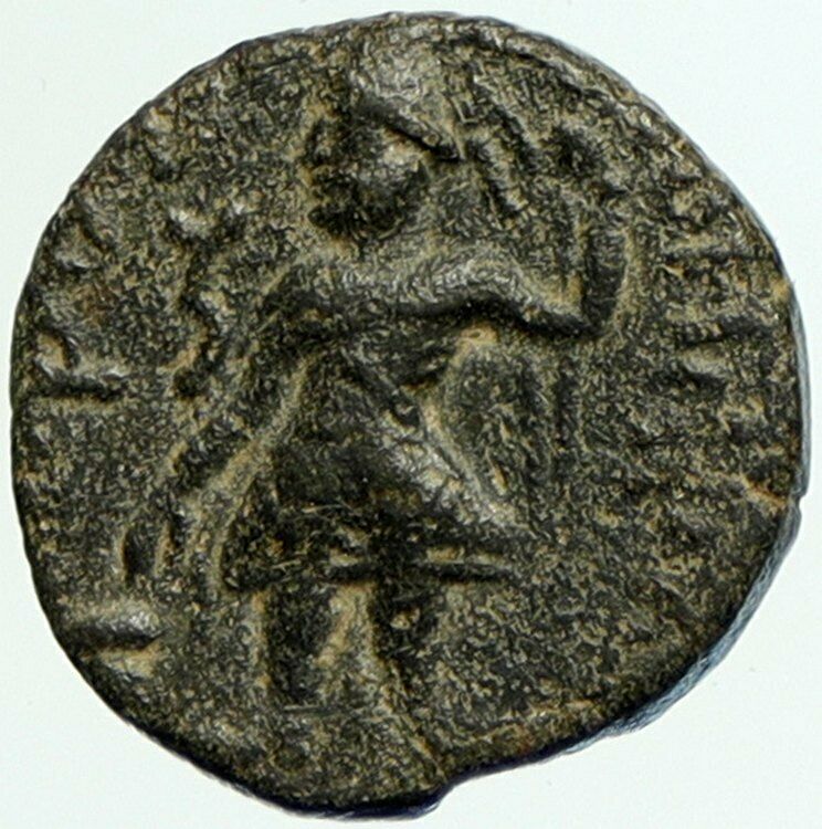 KANISHKA I of Kushan Empire North INDIA Ancient ANTIQUE Greek Coin NANA i104856