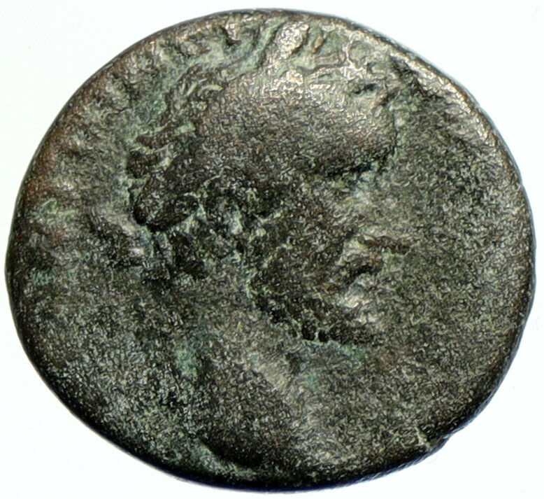 ANTONINUS PIUS 156AD Tyana Cappadocia TYCHE Authentic Ancient Roman Coin i104849