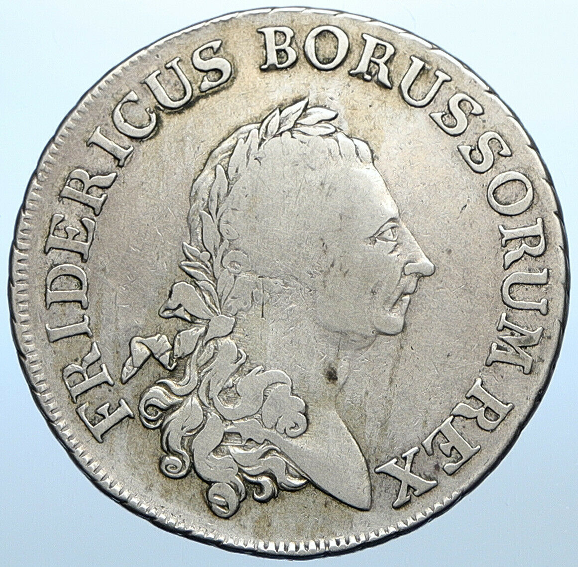 1784 A GERMANY Prussia Frederick II the Great Silver Reichsthaler Coin i108356