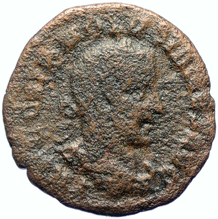 VOLUSIAN Dacia Year 5 LION & EAGLE Authentic ANTIQUE Ancient Roman Coin i103854