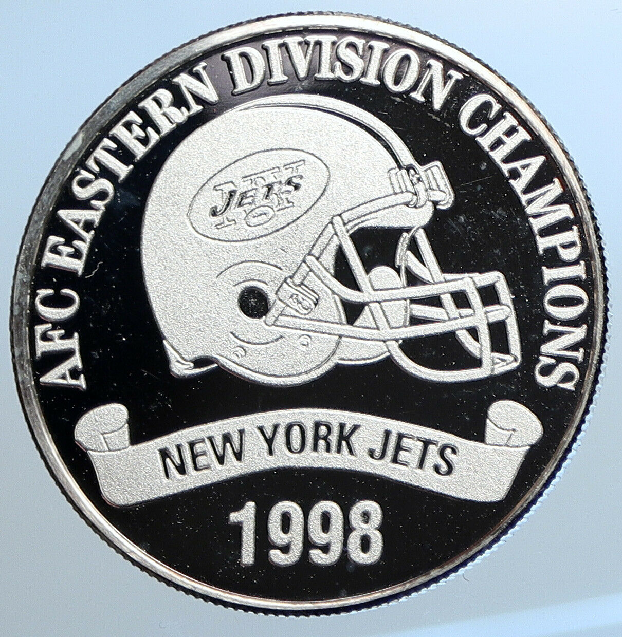 1998 United States NEW YORK JETS Divisional Playoffs NFL PF Silver Medal i108481