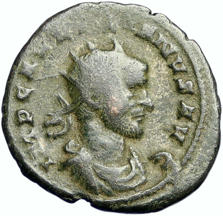 AURELIAN Authentic Ancient 270AD Genuine OLD Roman Coin TWO CONCORDIAS i100548