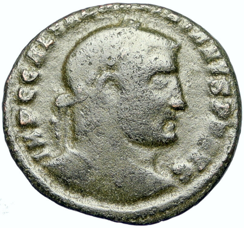 GALERIUS as Caesar Authentic Ancient 310AD Genuine Roman Coin w GENIUS i100546