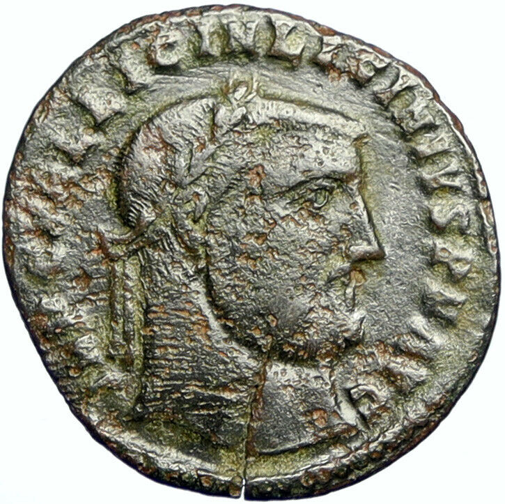 LICINIUS I Authentic Ancient HERACLEA Old Roman Coin ZEUS GLOBAL VICTORY i100552