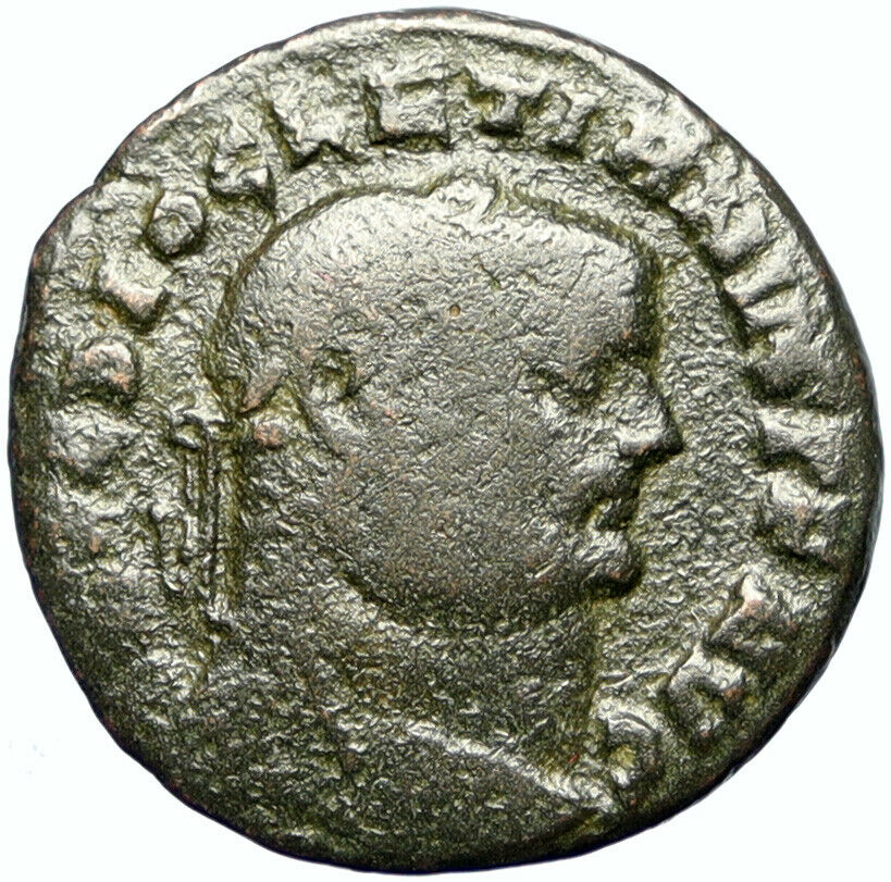 DIOCLETIAN Authentic Ancient 310AD Alexandria EGYPT Roman Coin GENIUS i100553