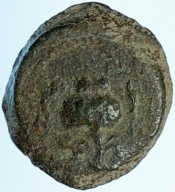 HEROD I the GREAT 40BC Biblical Jewish SAMARIA Rare Ancient Greek Coin i108620