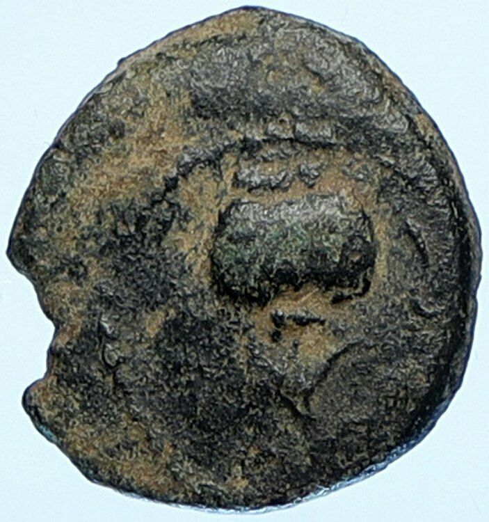 HEROD I the GREAT 40BC Biblical Jewish SAMARIA Rare Ancient Greek Coin i108621