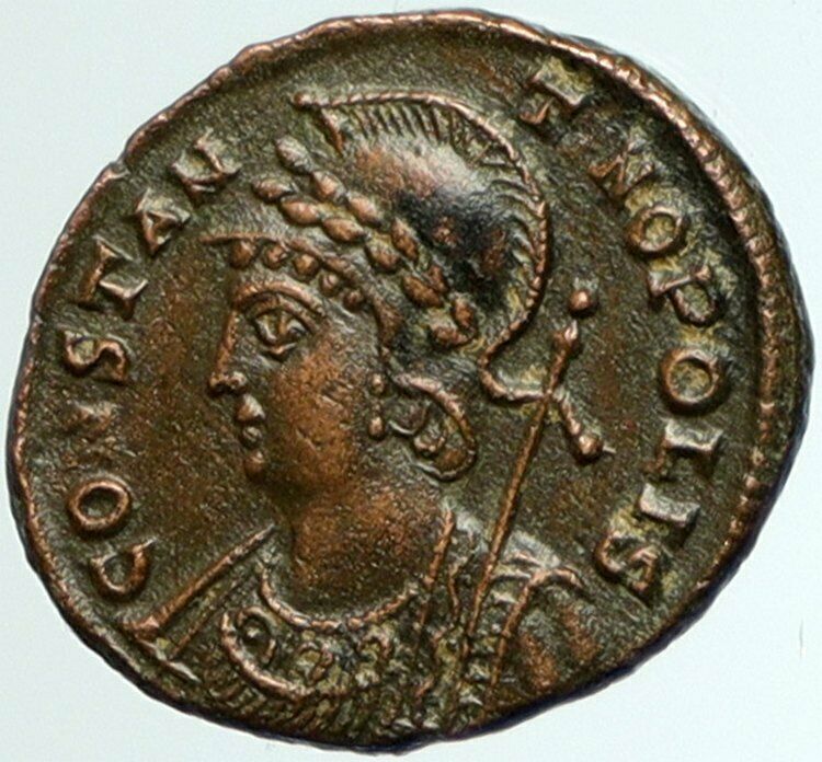 CONSTANTINE I the GREAT Founds Constantinople Antique ANCIENT Roman Coin i102353