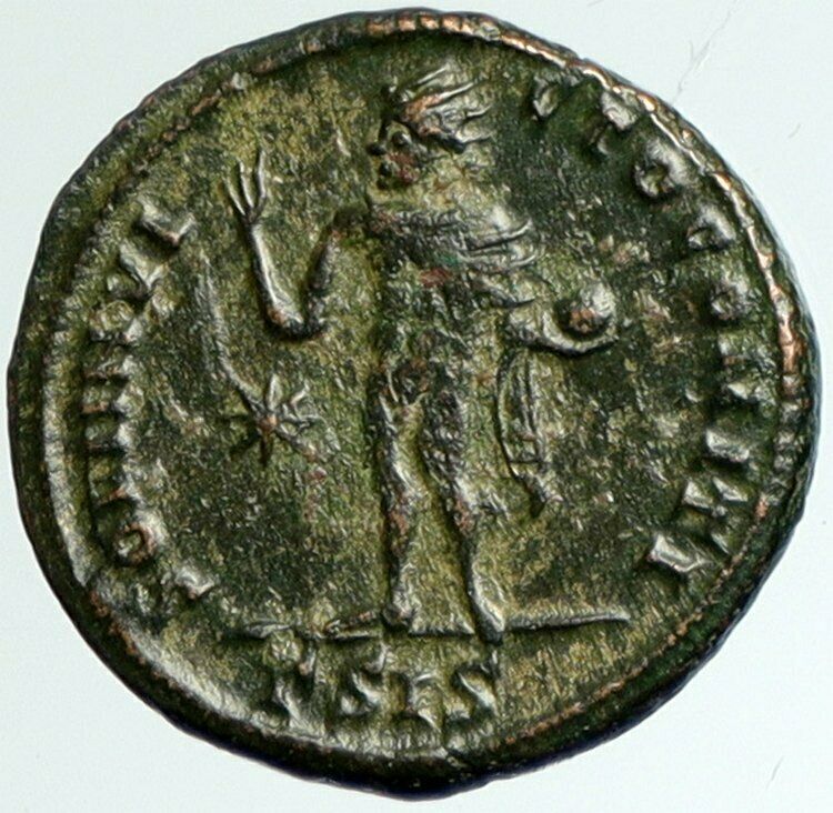 CONSTANTINE I the GREAT Authentic Ancient 317AD Roman Coin SOL SUN GOD i102357