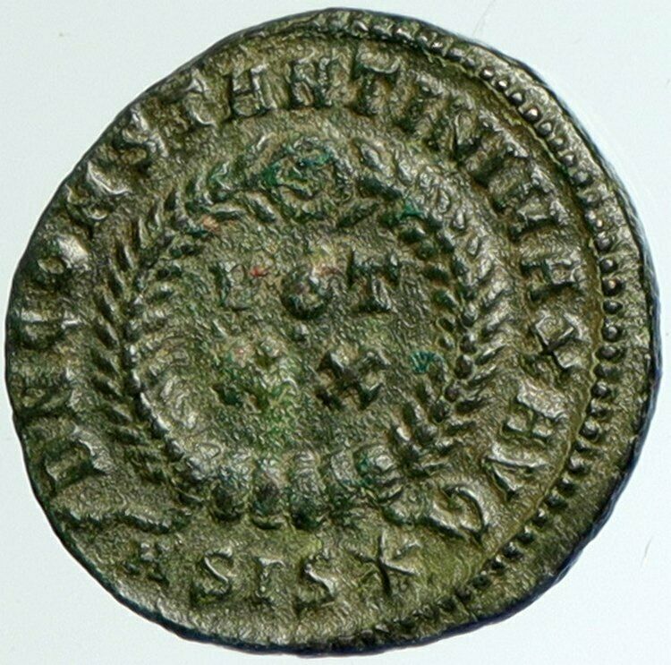 CONSTANTINE I the GREAT Authentic Ancient 321AD Roman Coin WREATH VOT XX i102356