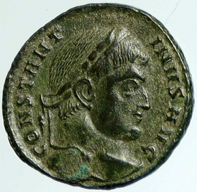 CONSTANTINE I the GREAT Authentic Ancient 321AD Roman Coin WREATH VOT XX i102356