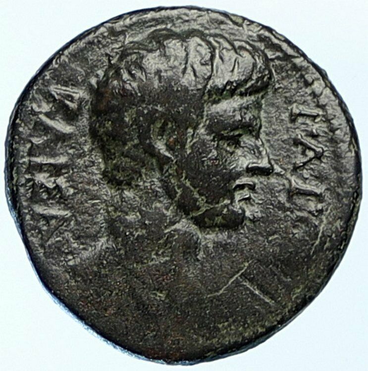 CALIGULA Tripolis in Lydia Authentic Ancient RARE Roman Coin HORSEMAN i108874