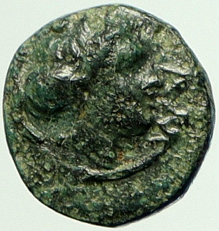 LAMPSAKOS in MYSIA 400-200 BC Ancient OLD Greek Coin FEMALE & PEGASUS i104404