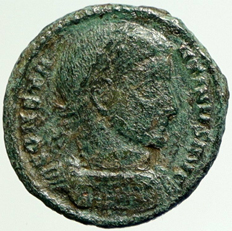 CONSTANTINE I the GREAT Authentic Ancient 318AD Roman Coin w WREATH VOT i104395