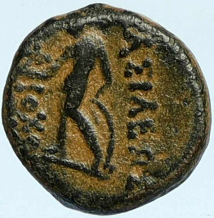 ANTIOCHOS III Megas 222BC RARE Ancient Greek SELEUKID King Coin APOLLO i101938