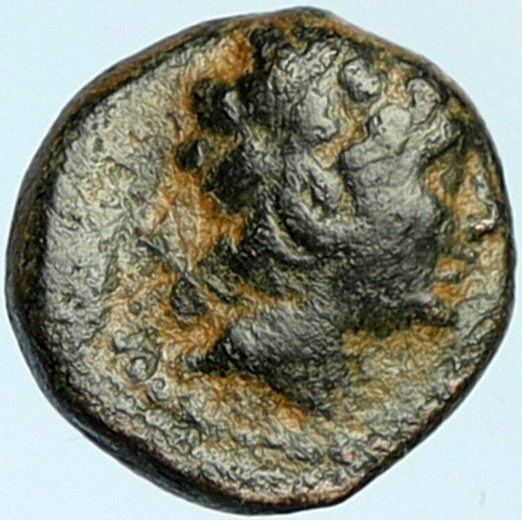 ANTIOCHOS III Megas 222BC RARE Ancient Greek SELEUKID King Coin APOLLO i101938