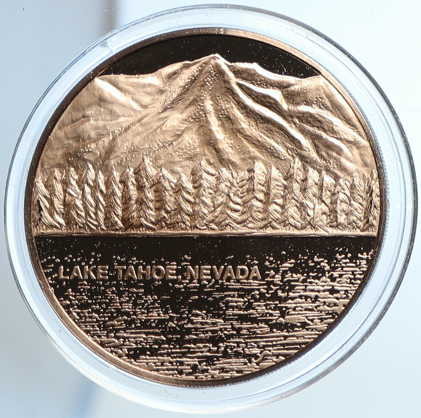 1973 USA United States LAKE TAHOE NEVADA Ntnl Governors Conf Proof Medal i109067