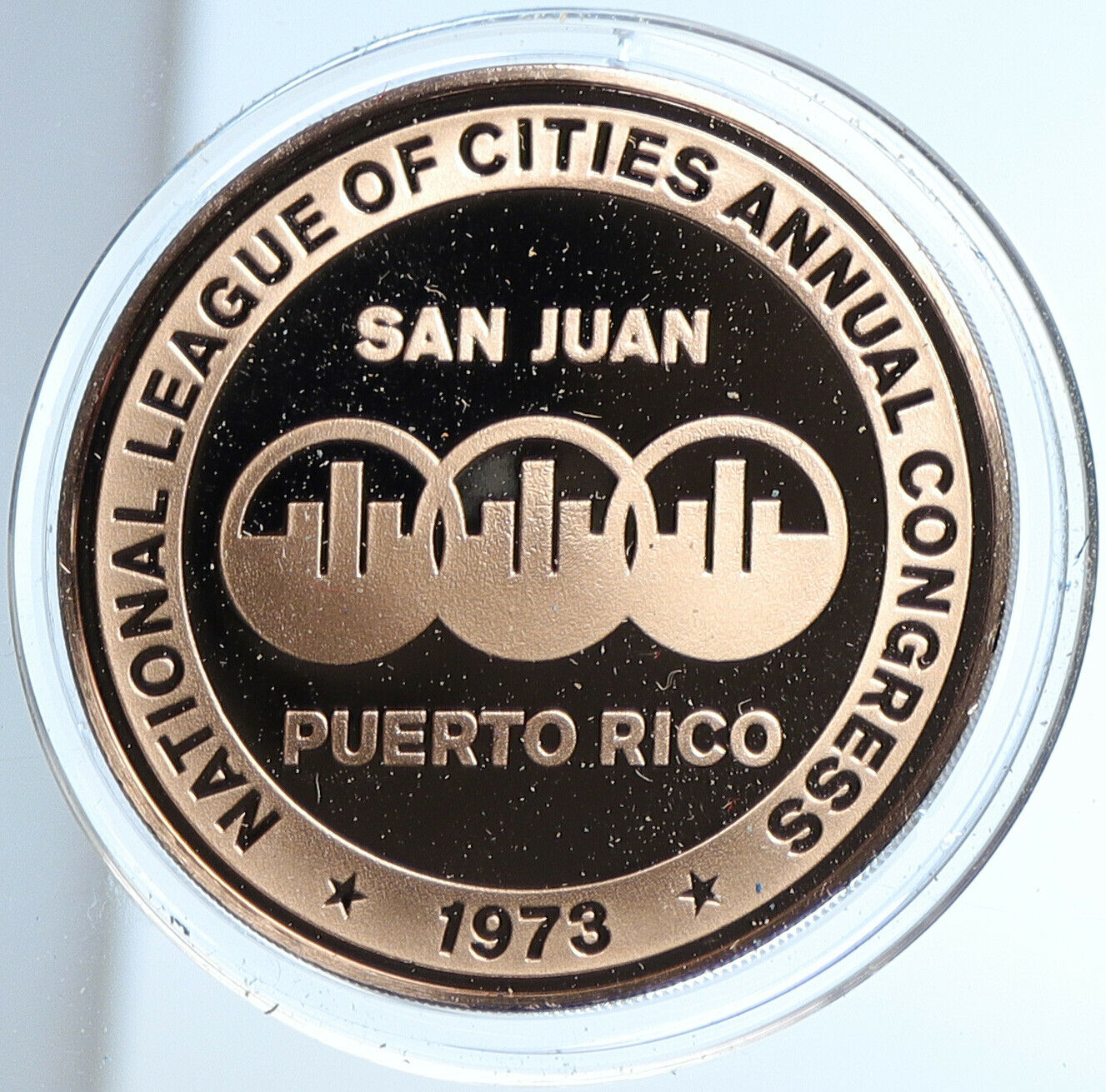 1973 USA United States SAN JUAN PUERTO RICO ANNUAL CONGRESS Proof Medal i109073