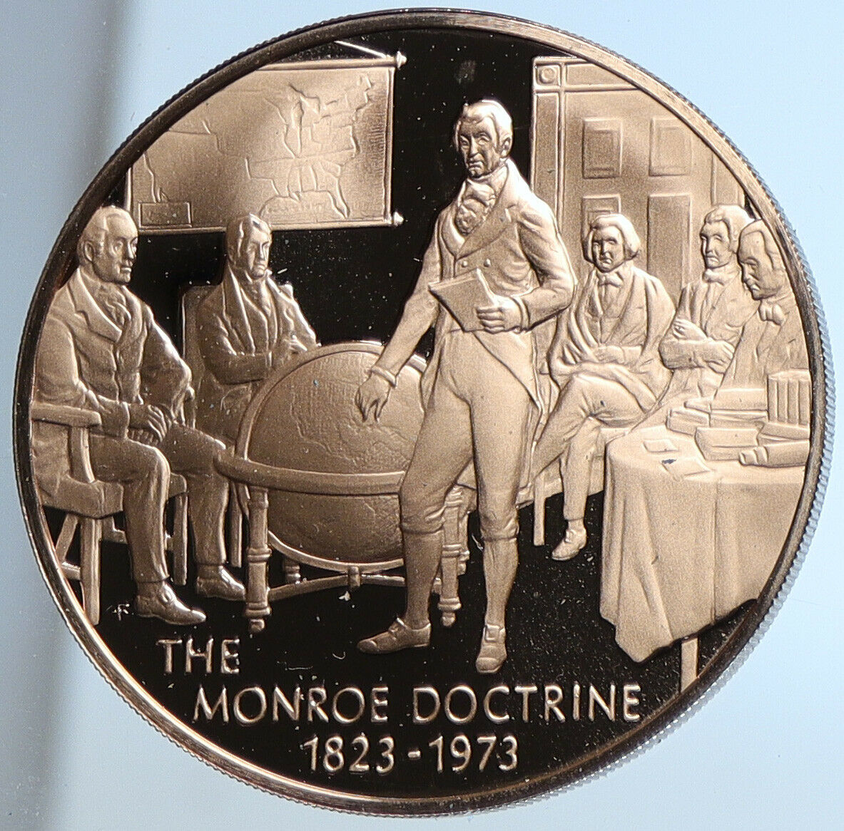 1973 USA United States PRESIDENT MONROE DOCTRINE Political Proof Medal i109070