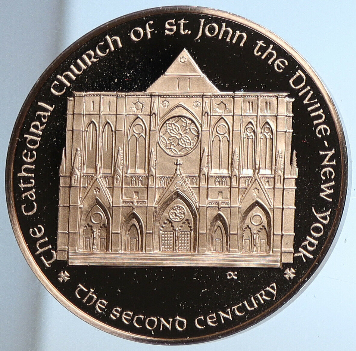 1973 USA United States Cathedral Church St John Divine NYC Proof Medal i109079