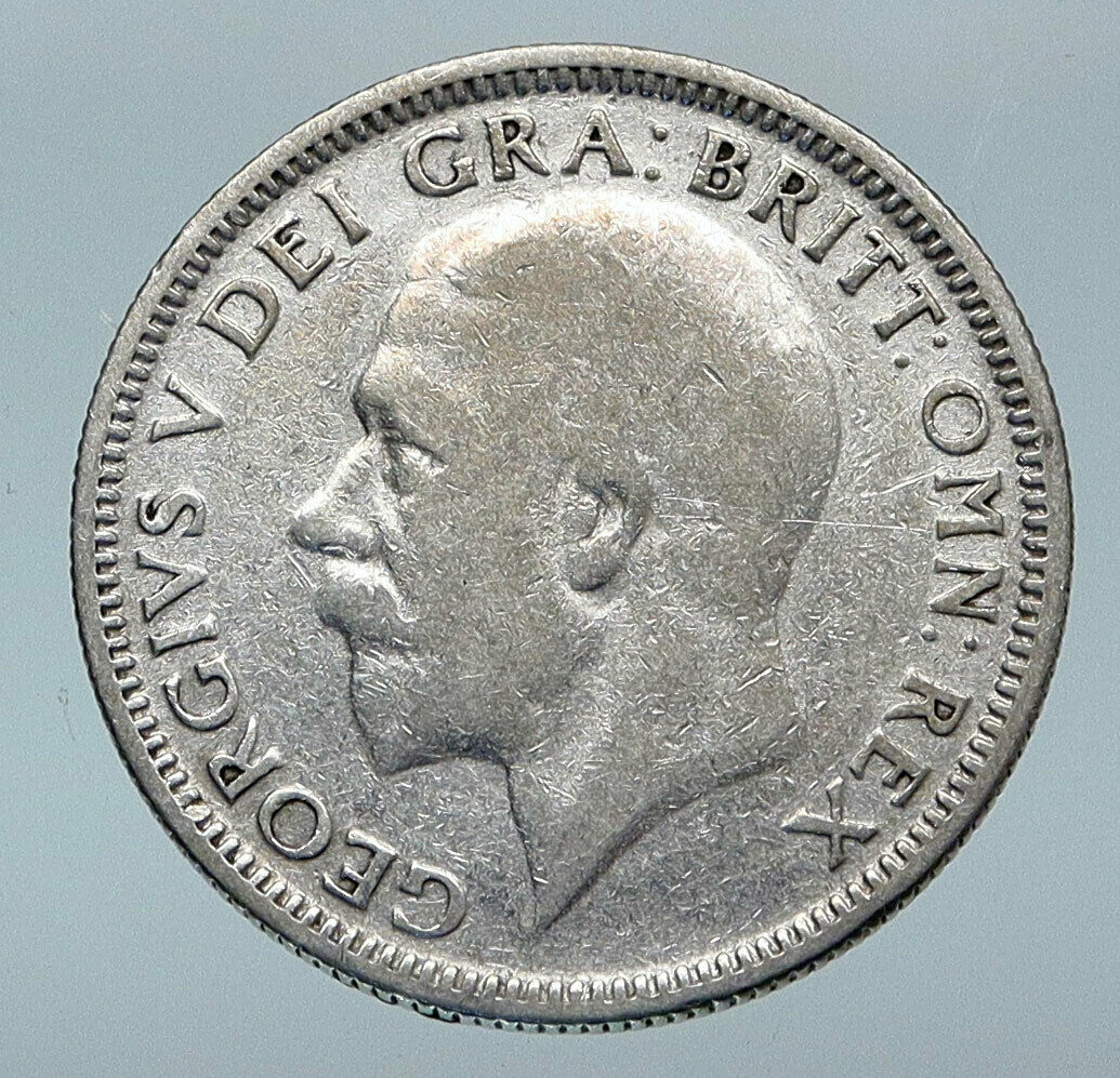 1935 United Kingdom UK Great Britain GEORGE V Lion Silver Shilling Coin i85212