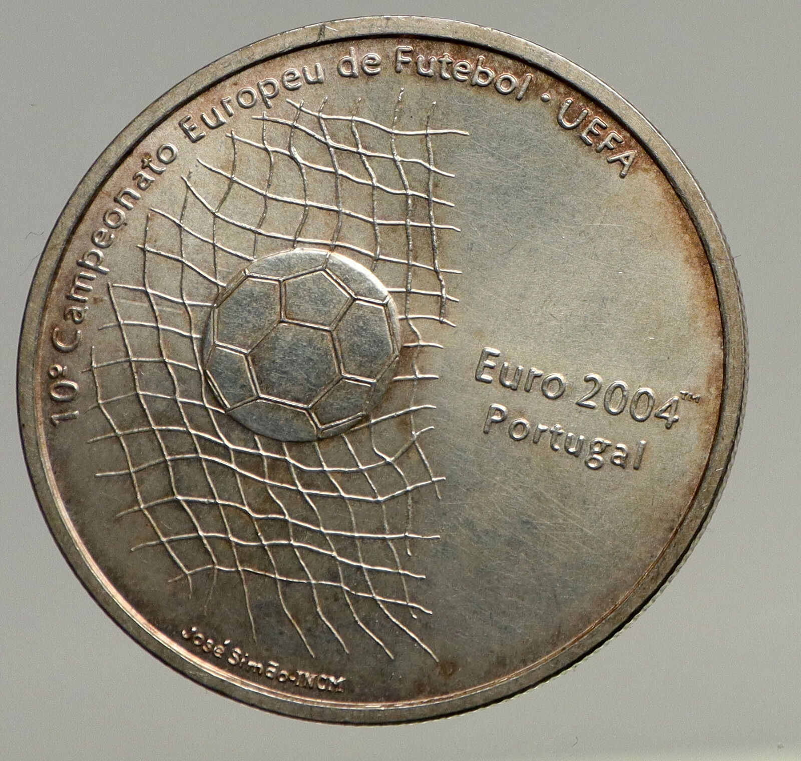 2001 PORTUGAL UEFA Euro Soccer Champion VINTAGE Silver 1000 Escudos Coin i93422