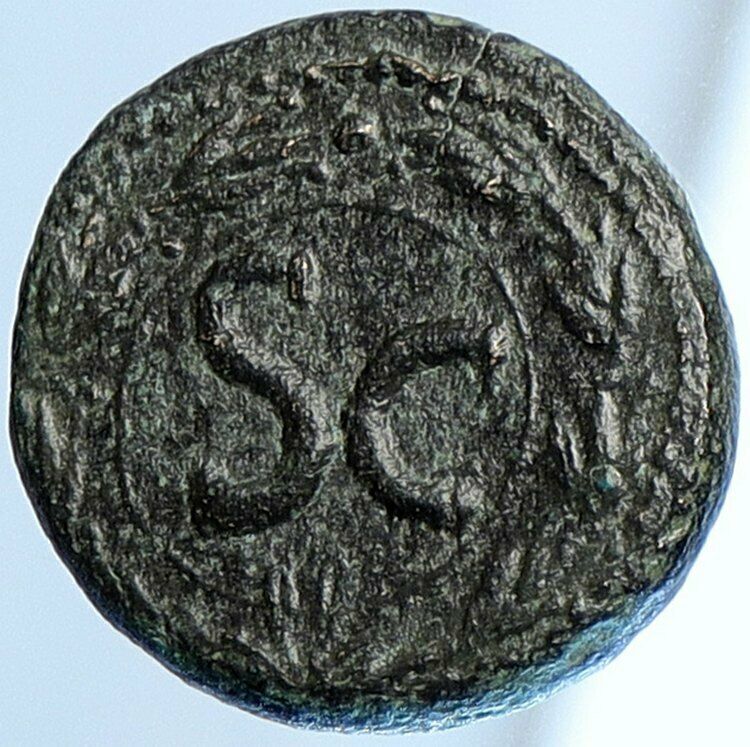 NERO Authentic Ancient 54AD Antioch Genuine OLD Original Roman Coin SC i108902