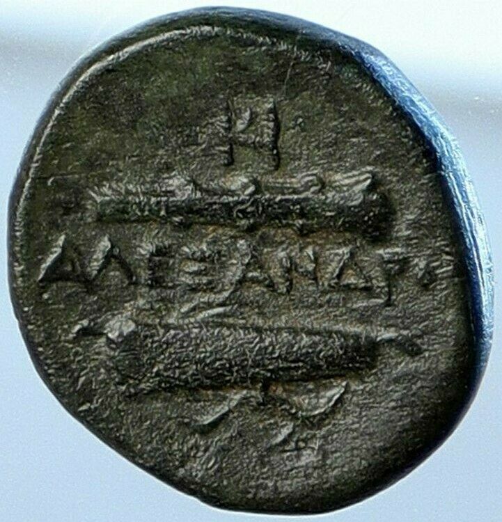 ALEXANDER III the GREAT Macedonia Ancient OLD Greek Coin HERCULES WEAPON i108900