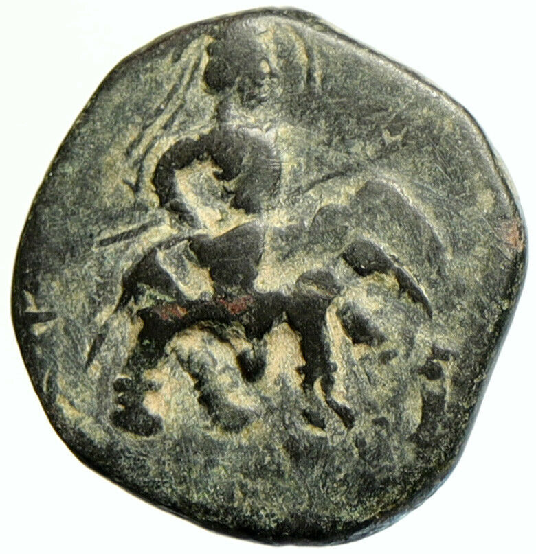 KANISHKA I Kushan Empire North INDIA Ancient Authentic Greek Coin SHIVA i104977