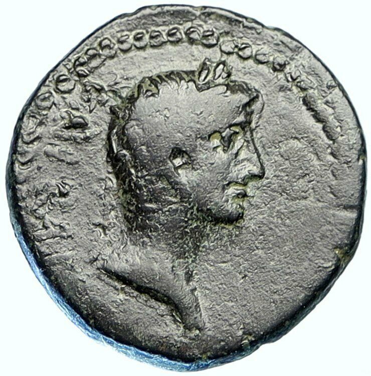 CLAUDIUS Koinon of Galatia Authentic Ancient Roman Coin HEXASTYLE TEMPLE i108895