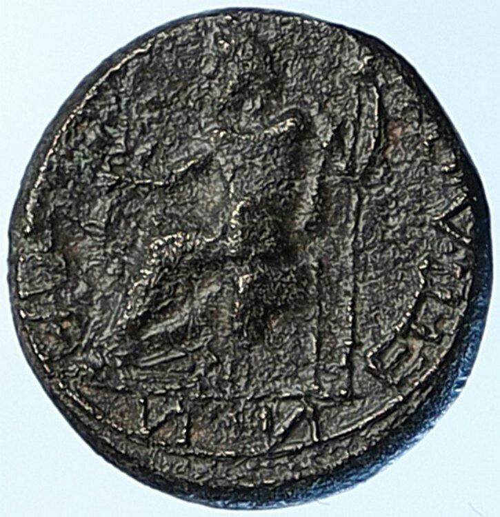 VESPASIAN Amorium in Phrgyia Ancient Antique Roman Coin ZEUS THUNDERBOLT i108893