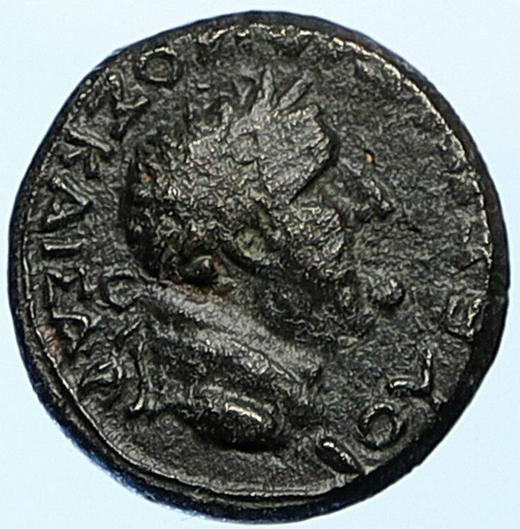 VESPASIAN Amorium in Phrgyia Ancient Antique Roman Coin ZEUS THUNDERBOLT i108893