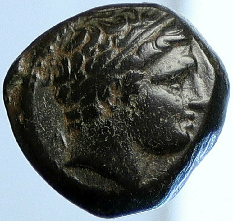 PHILIP II Alexander the Great Dad OLYMPIC GAMES Ancient Greek HORSE Coin i108901