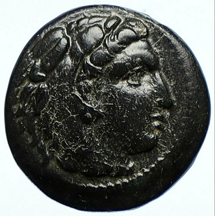 PHILIP III ALEXANDER III the GREAT Macedonia Greek Coin HERCULES WEAPON i107581