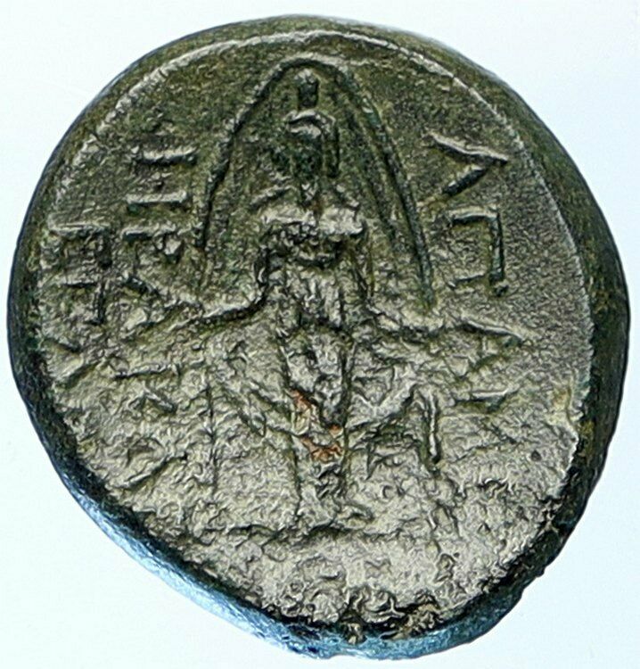 APAMEIA in PHRYGIA 88BC Authentic Ancient OLD Greek Coin ZEUS & ARTEMIS i108886