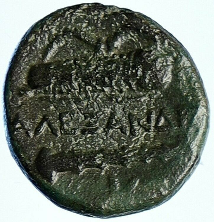 ALEXANDER III the GREAT Macedonia Ancient OLD Greek Coin HERCULES WEAPON i107579