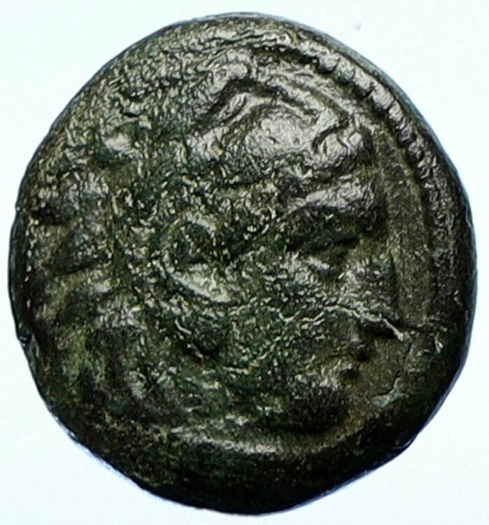 ALEXANDER III the GREAT Macedonia Ancient OLD Greek Coin HERCULES WEAPON i107579