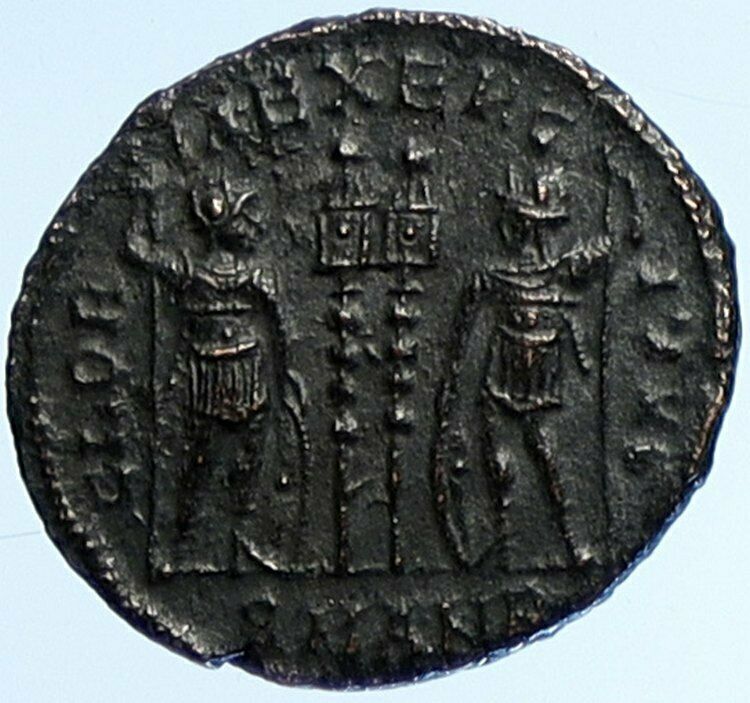 CONSTANTINE I the Great Authentic Ancient Roman Coin WAR LEGION SOLDIERS i109109