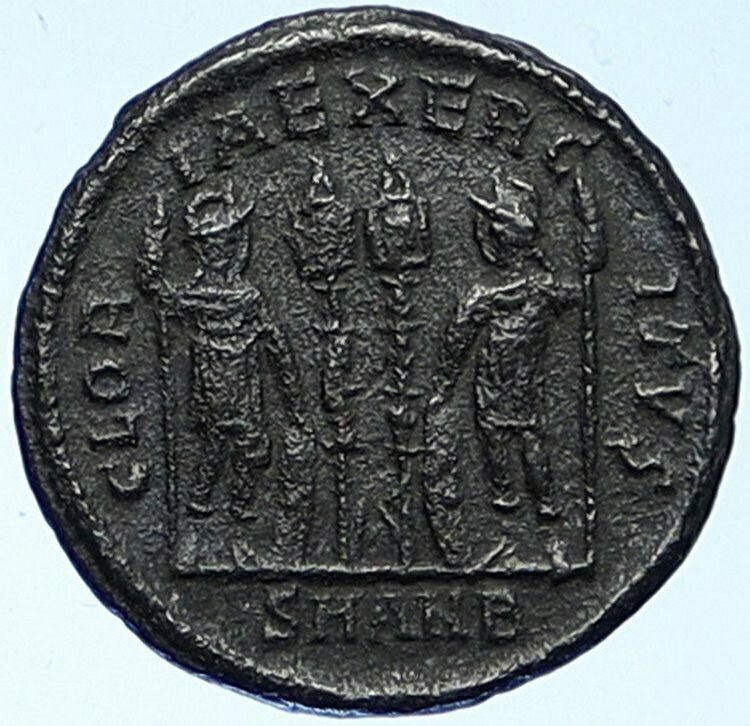 CONSTANTINE I the Great Authentic Ancient Roman Coin WAR LEGION SOLDIERS i109122