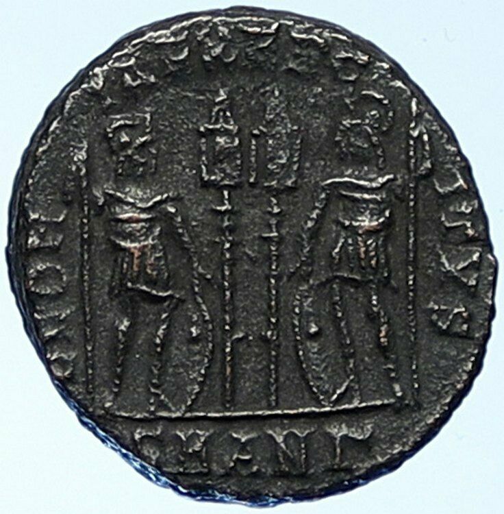 CONSTANTINE I the Great Authentic Ancient Roman Coin WAR LEGION SOLDIERS i109156