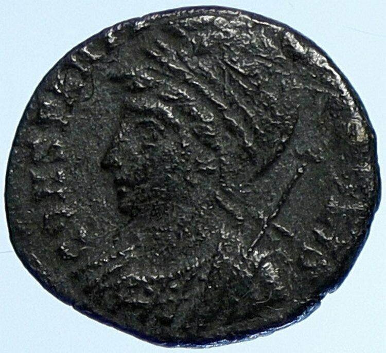 CONSTANTINE I the GREAT Founds Constantinople ANCIENT Roman Coin GALLEY i109101