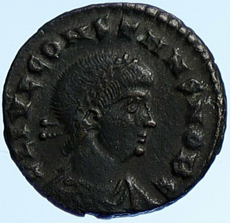 CONSTANS Authentic Ancient CYZICUS 337AD Roman Coin WAR LEGION SOLDIERS i109104