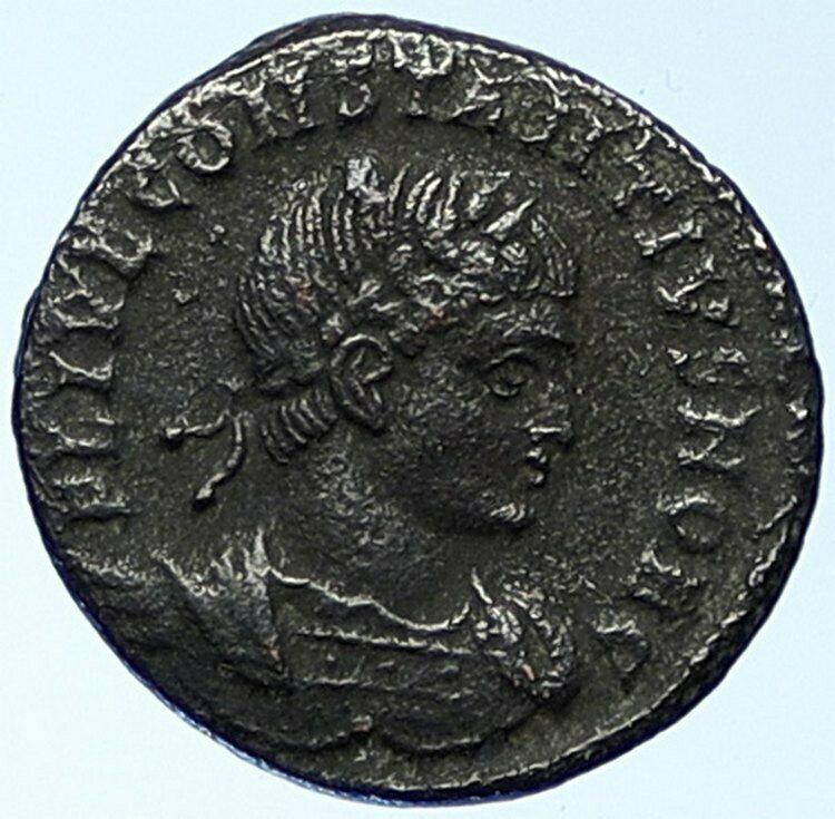 CONSTANTIUS II Antioch Authentic Ancient Roman Coin WAR LEGION SOLDIERS i109153