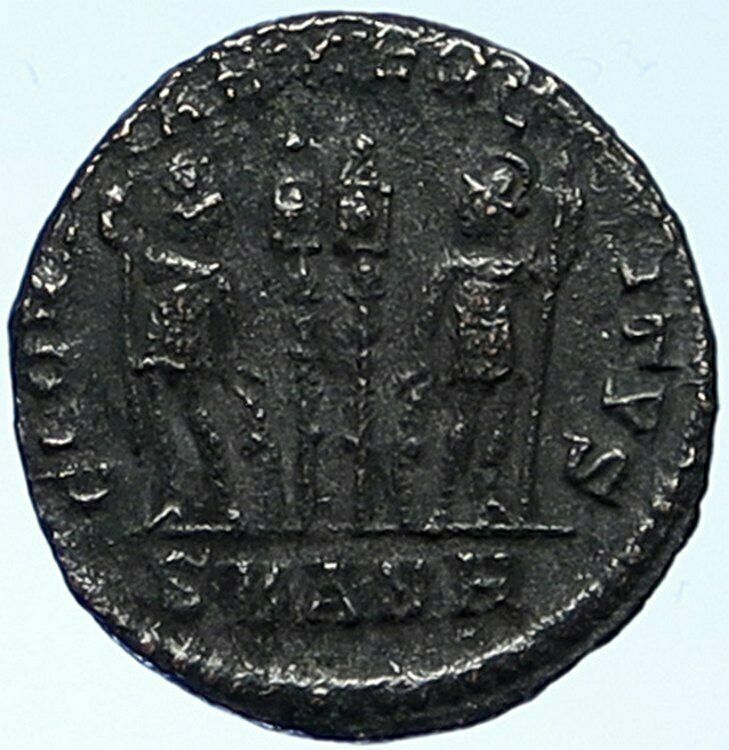 CONSTANTIUS II Antioch Authentic Ancient Roman Coin WAR LEGION SOLDIERS i109130