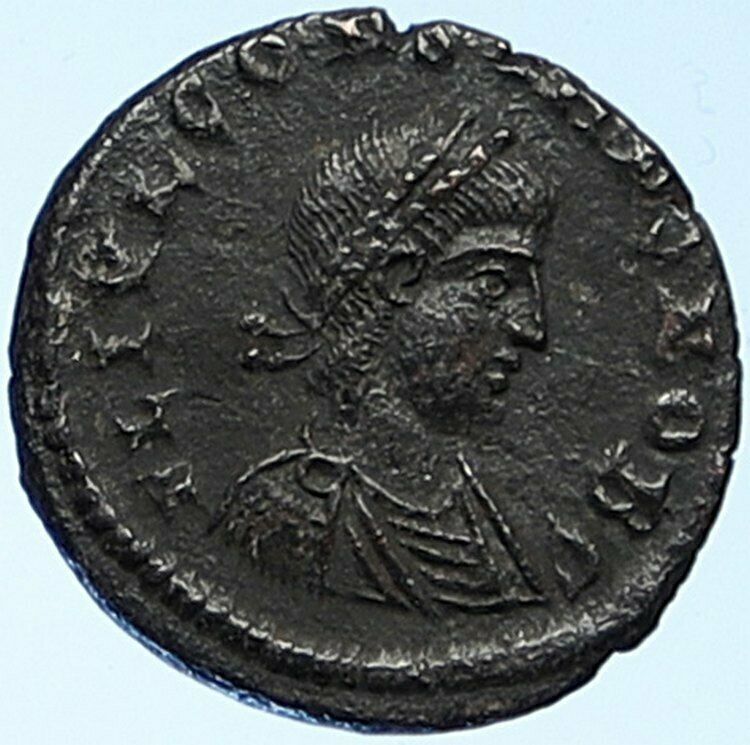 CONSTANS Authentic Ancient CYZICUS 337AD Roman Coin WAR LEGION SOLDIERS i109121