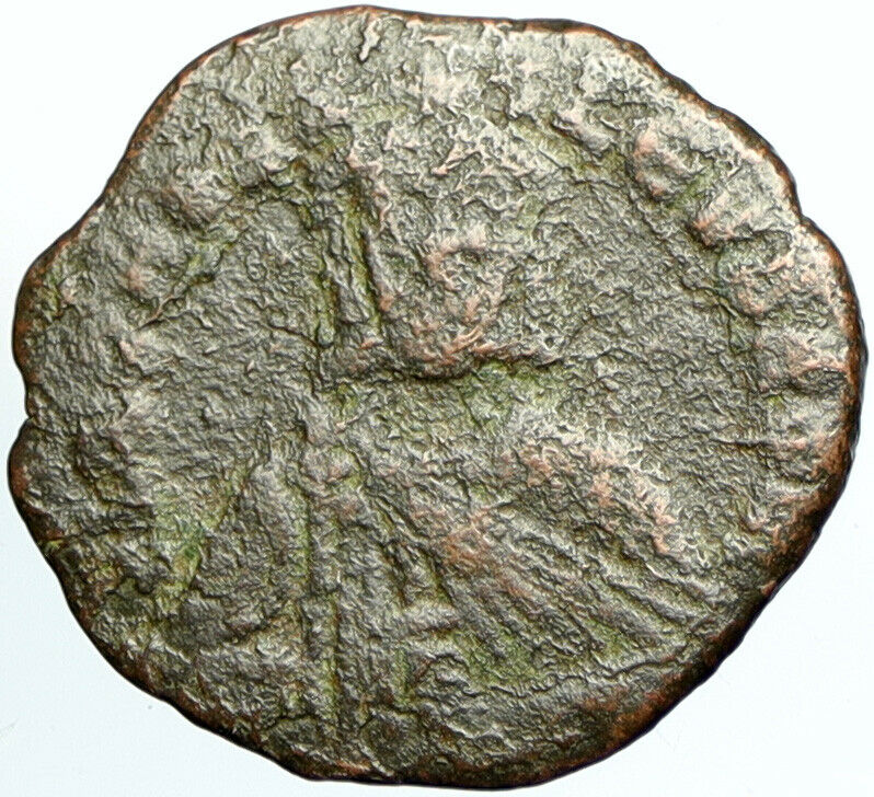 LEO VI the WISE 886AD Constantinople Follis Medieval OLD Byzantine Coin i102202