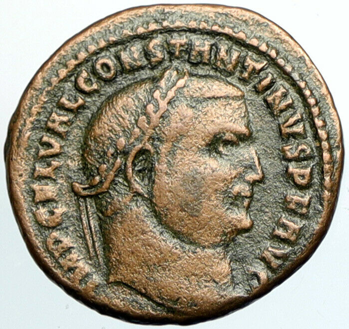 CONSTANTINE I the Great Authentic Ancient OLD Roman Coin GENIUS REGALIA i102203