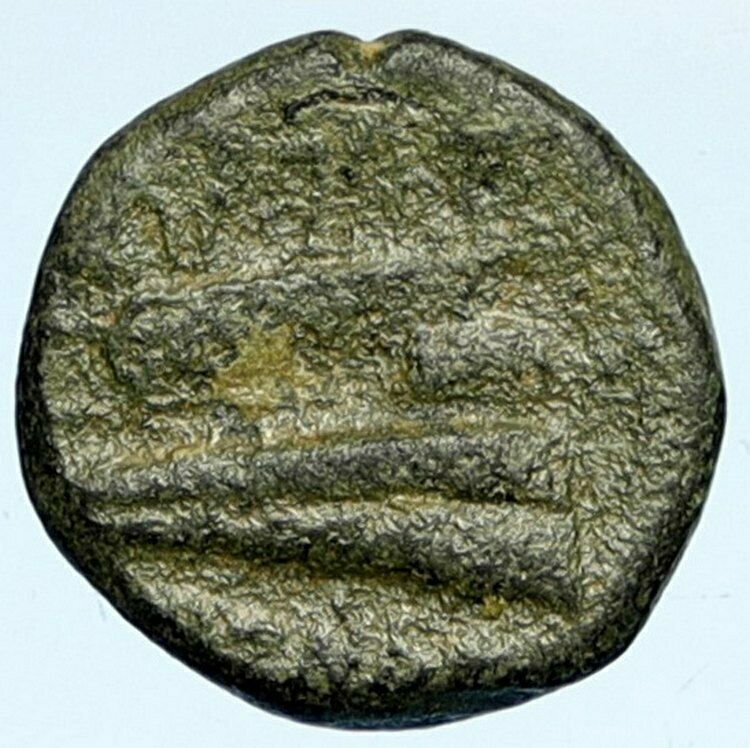 ARADOS in PHOENICIA Authentic Ancient 242BC Old Greek Coin TYCHE GALLEY i101911